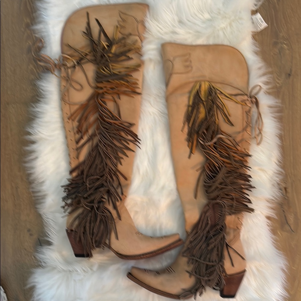 Tan Knee-High Boots
